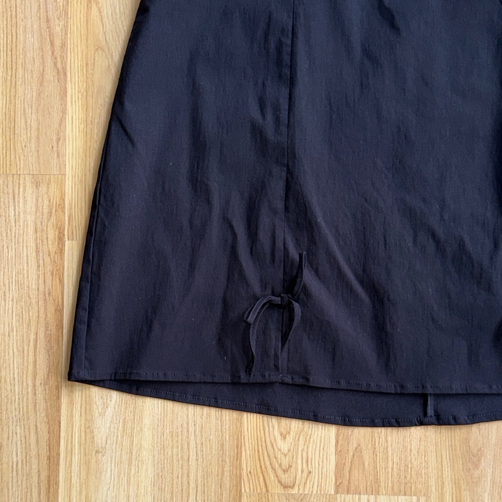 TORRID NWT size 20 2X Deep Black mini bengaline bow detail Skirt NEW - Picture 3 of 6